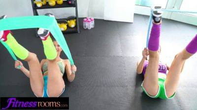 Stacy Cruz - Stacy Cruz, Emylia Argan & Domme share a steamy workout session in HD - sexu.com
