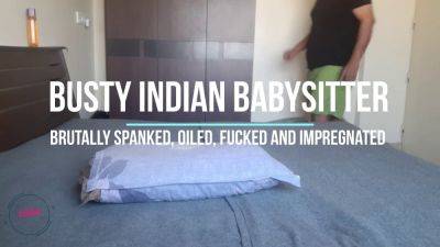 Desi Sex - Karisma, a busty Indian babysitter, gets oiled up & pounded hard - sexu.com - India
