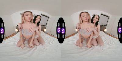 Rika Fane - Nikki Fox - Nikki Fox & Rika Fane get naughty in a steamy virtual reality bed - sexu.com