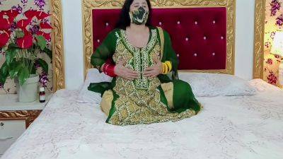 Beautiful Pakistani Bride Masturbation In Wedding Dress With Clear Hindi&urdu Dirty Talking - hclips.com - India - Pakistan
