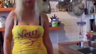Big Ass - A Busty Blonde German Lady Gets A Quick Bang Before Lunch - upornia.com - Germany