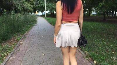 Nymphomaniac And Exhibitionist Neighbor Called To Shoot Her On The Street And Jerked Off In A Publi - hotmovs.com - Russia