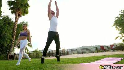 Chloe - Beautiful Brunette Yoga Intructor Chloe Cant Hide Her Nymphomaniac Personality - hotmovs.com