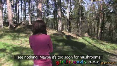 Watch these hot girlfriends go wild and make a sextape in the woods - sexu.com
