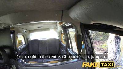 Blonde bombshell takes it hard in the backseat of fake taxi - sexu.com