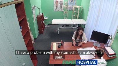 Watch this hot brunette get a semen treatment from her fakehospital doctor - sexu.com