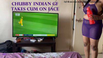 Indian Girlfriend with Curvy Body Gets Her Face Pounded and Jizzed on her Big Ass - sexu.com - India