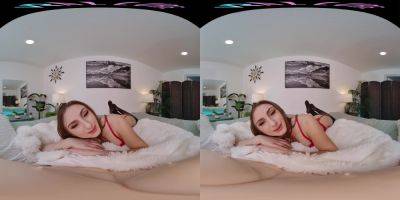 Busty brunette gives you a private show in virtual reality - txxx.com