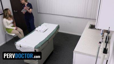 Sonny Mackinley - Naughty patient Sonny Mckinley gets a wild nonconventional test in the doctor's office - POV handjob, role play, and cum - sexu.com
