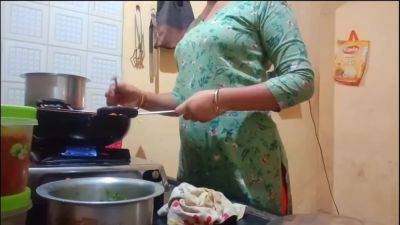 Desi India - Indian Desi Young Wife Cooking in the Kitchen and Fucked by Her Brother-in-law xlx - txxx.com - India