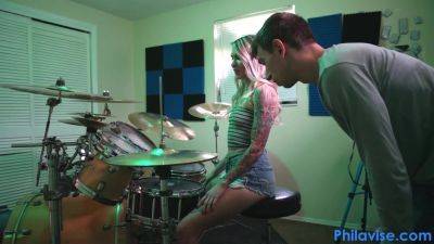 Angel Amour In New My First Drum Lesson (01-02-2022) - upornia.com
