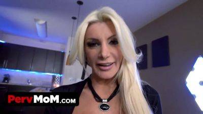 Brittany Andrews - Brittany and her stepson get filthy and horny in this hot MILF-on-MILF-on-MILF-THING - sexu.com