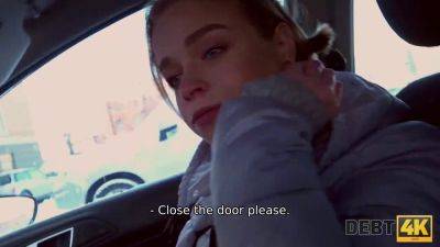 Calibri Angel blows agent in car & gets rough anal in HD - sexu.com - Russia
