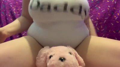 Baby Doll - Curvy Pillow Humps And Fucks Her Toy Until She Cums For Daddy-ddlg - Baby Doll - hclips.com