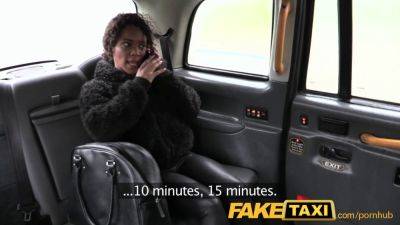 Kiki Minaj - Watch kiki minaj deepthroat and ride a fake taxi cab with her big tits bouncing - sexu.com - Britain