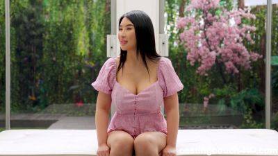 Gorgeous Chinese Girl With A Big Fat Ass And Big Titties Has Her First Casting - upornia.com - China