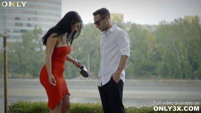 Raul Costa - Honey Demon - Raven - Honey Demon & Raul Costa get down and dirty in public with rough foot fucking and sugar daddy action - sexu.com - Romania