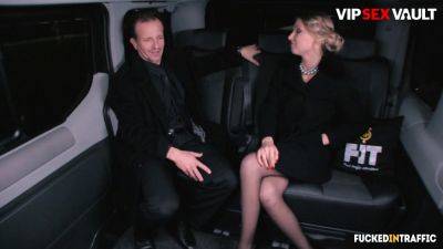 Lucy Heart - George Uhl - Lucy Heart's rough sex with a driver in the backseat - sexu.com - Russia