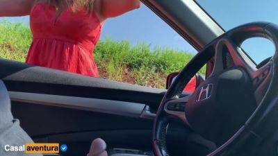 She Caught Me Masturbating In The Car And Decided To Help Sitting On My Dick - Anal - hotmovs.com - Brazil