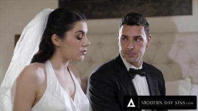MODERN-DAY SINS - Groomsman ASSFUCKS Italian Bride Valentina Nappi On Wedding Day! REMOTE BUTT PLUG - hotmovs.com - Italy