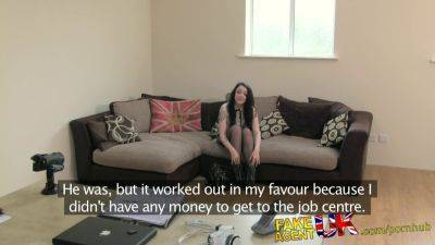 Alessa Savage - Dick Masturbation - British tattooed babe alessa savage gets interviewed & fucked by fake agent - sexu.com - Britain