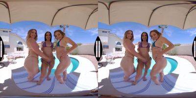 Kenzie Madison - Katie Kush - Bikini Teens Pool VR 4K - sunporno.com