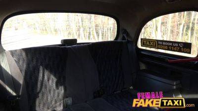 Lady bug gets her tight pussy drilled hard in the backseat of a fake taxi - sexu.com - Czech Republic