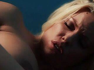 Britney Amber - Britney Amber's Blue Wall Masturbation - theyarehuge.com