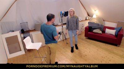 Zoe Davis gets naughty during a premium photoshoot - gets her big butt drilled - sexu.com - Netherlands