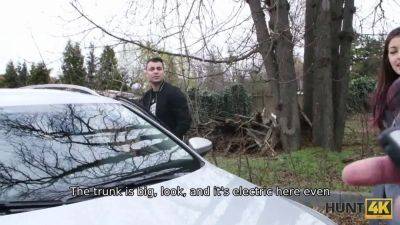 Watch as his GF trades her tight pussy for cash and a new car! - sexu.com - Czech Republic