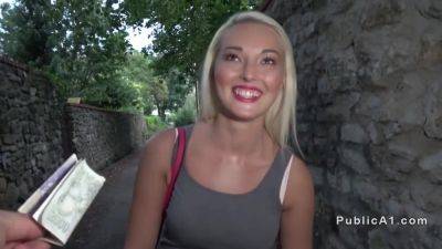 Czech Beauty Bangs In Public For Money - hclips.com - Czech Republic