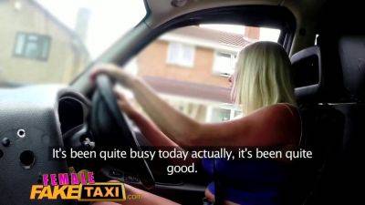Michelle Thorne - Blonde babe gets her fake pussy wet after attempting to rob a taxi - sexu.com