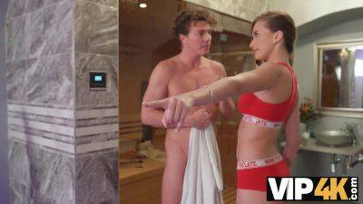Stacy Cruz - VIP4K. Stacy Cruz enters her own sauna and catches handsome stranger - txxx.com