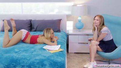 Anya Olsen - Carter Cruise - Anya Olsen, Lesbian Fingering And Carter Cruise In Blonde Nerd Roommate - upornia.com