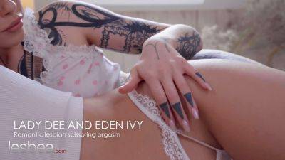 Eden Ivy - Eden Ivy's stunning Czech girlfriend scissor with her tattooed friend - sexu.com - Canada - Czech Republic