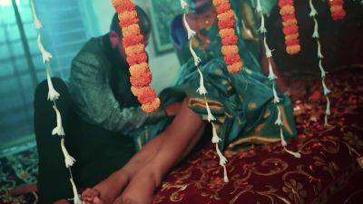 Indian Bhabhi Suhagrat With Her Husbands Friend - hclips.com - India