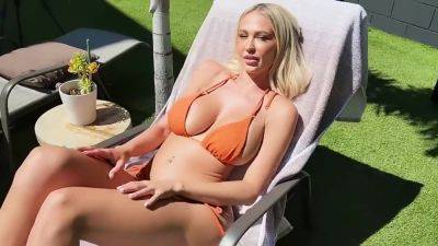 Busty Blonde Loves The Big Dick Of Her Bald Lover With Sophie Reade And Johnny Sins - hotmovs.com