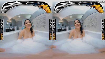 Serena Santos - Serena Santos gets a steamy virtual reality pounding in Spicy Bubble Bath VR - sexu.com