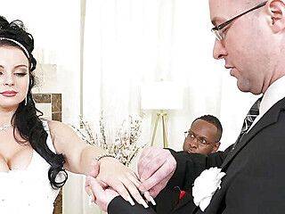 Payton Preslee - Bride Payton Preslee Gets Fucked By The Black Preacher And Witness - theyarehuge.com