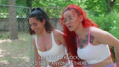 Anal casting for Linda del Sol and Natasha Ink 0% pussy DAP, balls deep anal, rimming, cum swallow, lesbo, 5on2 BBC PAF019 - AnalVids - hotmovs.com - Spain - Italy
