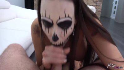 A Masked Whore Is Slurping A Dong Before It Opens And Fills Her Pussy 6 Min - upornia.com
