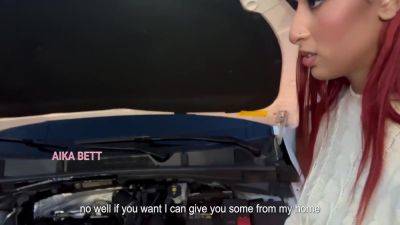 Sara Love - They Help Aikabett With Her Broken Car And In Return They Break Her Vagina And Fill It With Semen. 12 Min - hotmovs.com