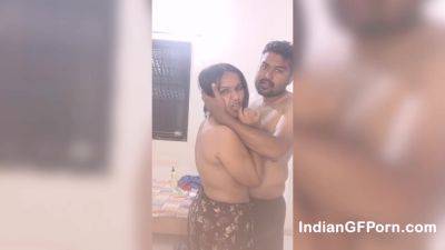 Tight Indian Pussy Wife With Saggy Boobs Makes Horny Desi Man Cum Fast Inside Pussy - hclips.com - India