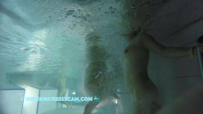I Enjoy The View Of Her Great Brown Nipples While She Enjoys The Underwater Massage - hclips.com